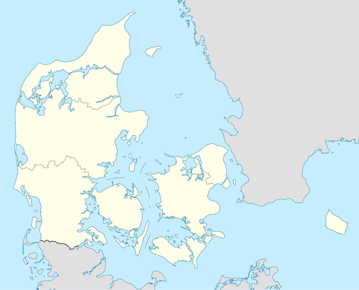 丹麦矢量地图