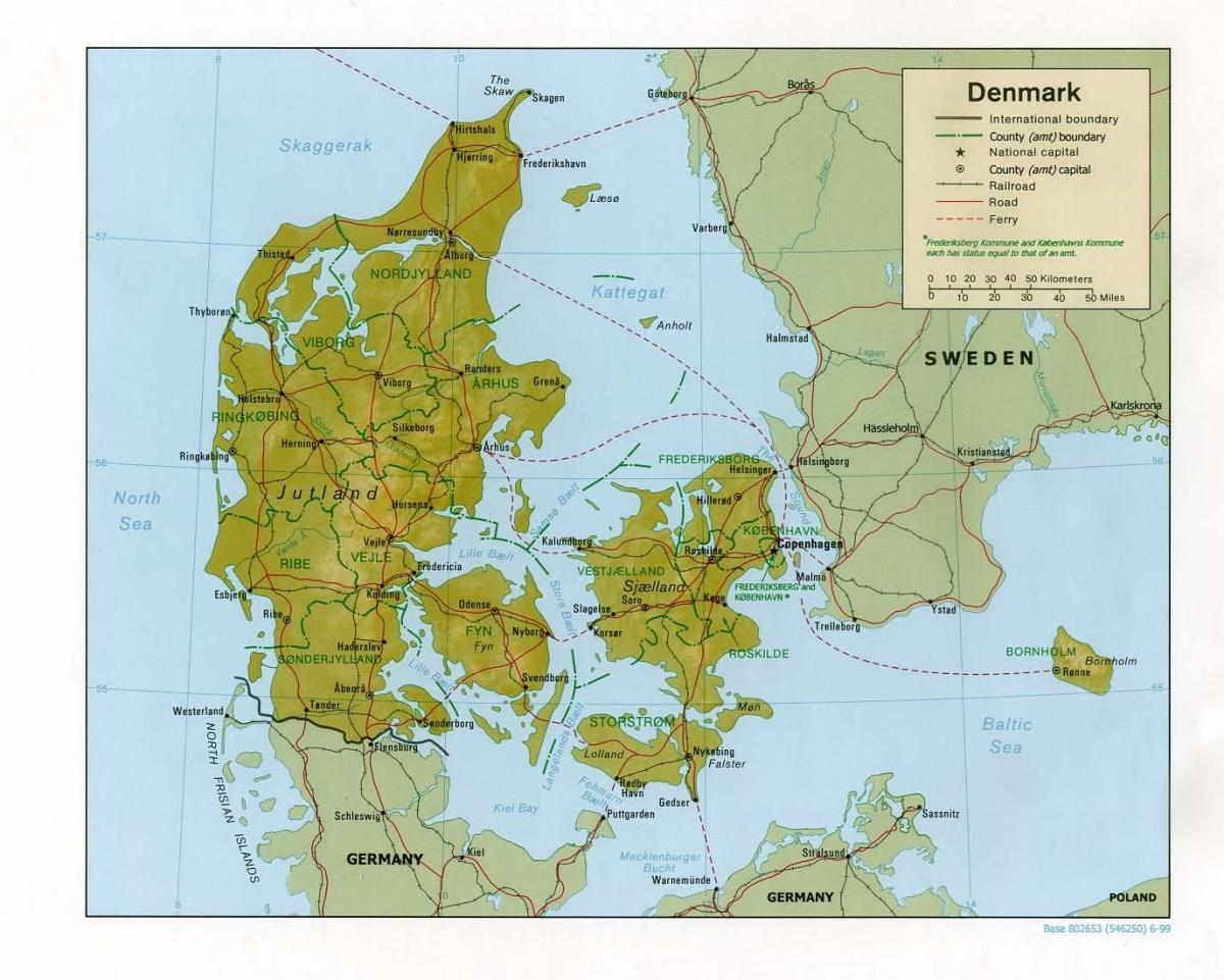 地图的物理丹麦